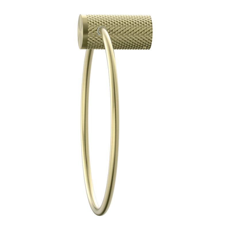 NERO OPAL TOWEL RING 202MM BRUSHED GOLD
