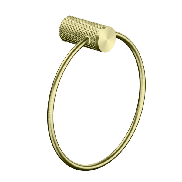 NERO OPAL TOWEL RING 202MM BRUSHED GOLD