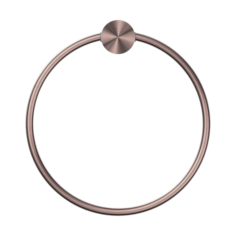 NERO OPAL TOWEL RING 202MM BRUSHED BRONZE