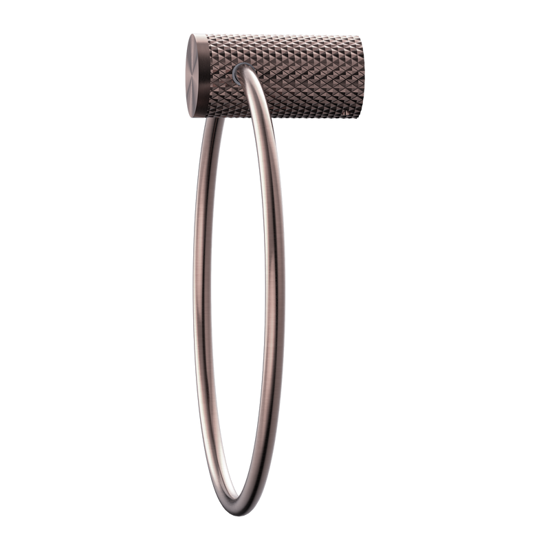 NERO OPAL TOWEL RING 202MM BRUSHED BRONZE