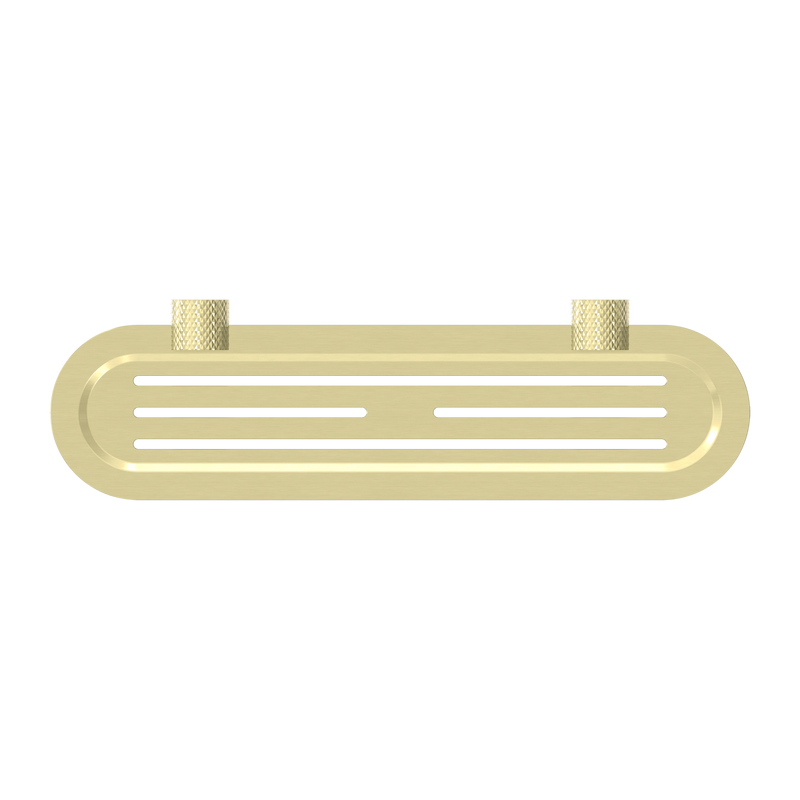 NERO OPAL METAL SHOWER SHELF 420MM BRUSHED GOLD