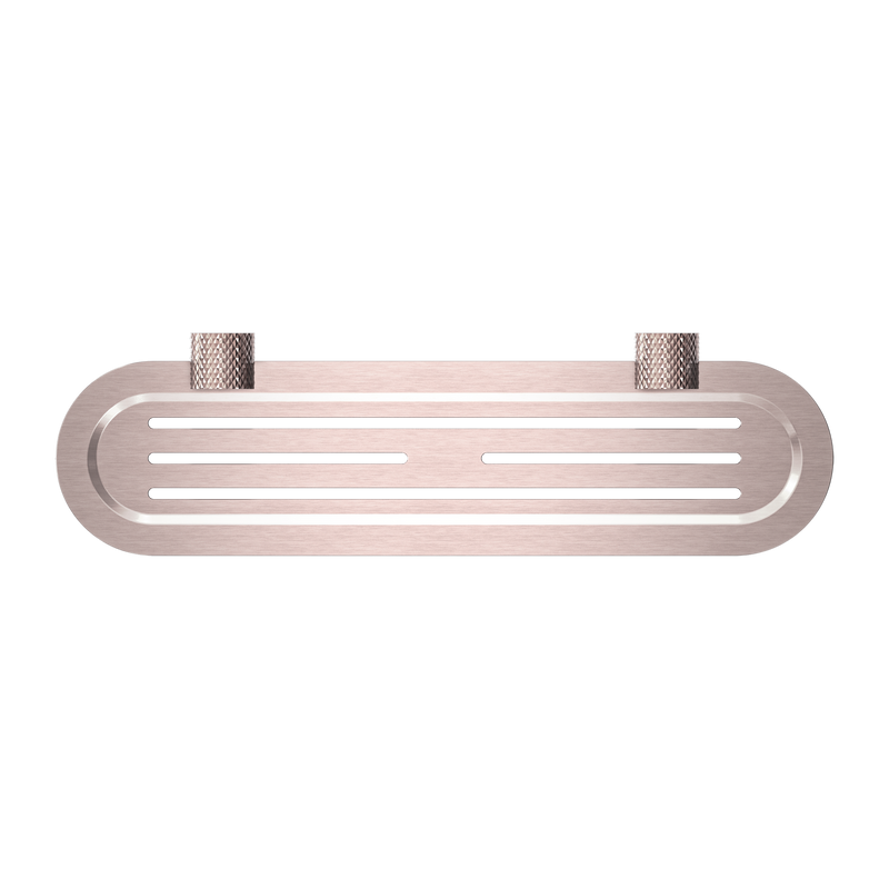 NERO OPAL METAL SHOWER SHELF 420MM BRUSHED BRONZE