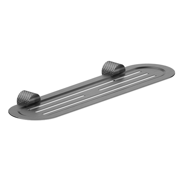 NERO OPAL METAL SHOWER SHELF 420MM GRAPHITE