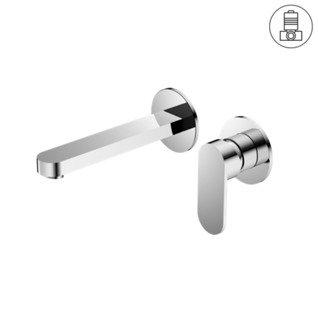 NERO ECCO Wall Basin/Bath Mixer Seperate Back Plate
