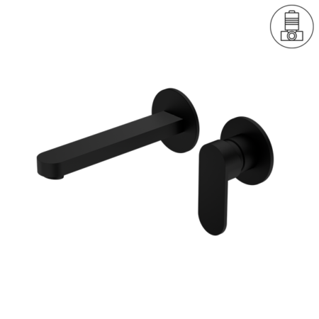 NERO ECCO Wall Basin/Bath Mixer Seperate Back Plate