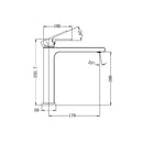 NERO BIANCA MID TALL BASIN MIXER