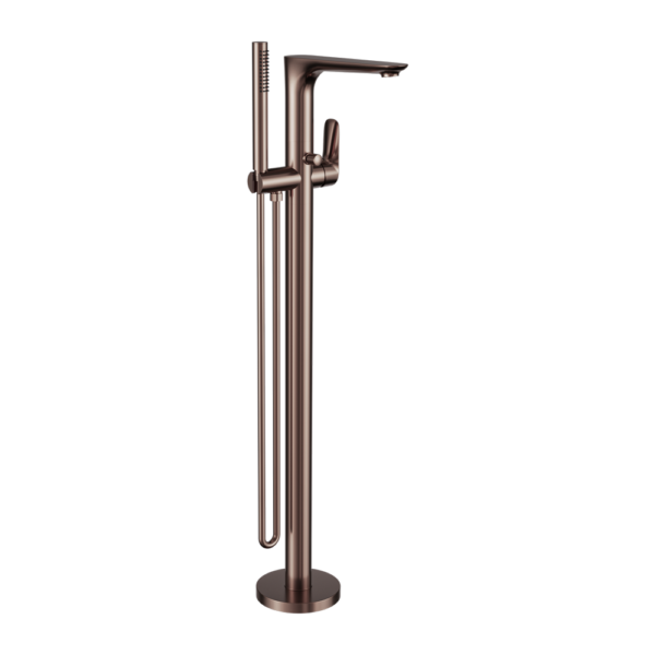 Nero Bianca Freestanding Bath Mixer With Hand Shower