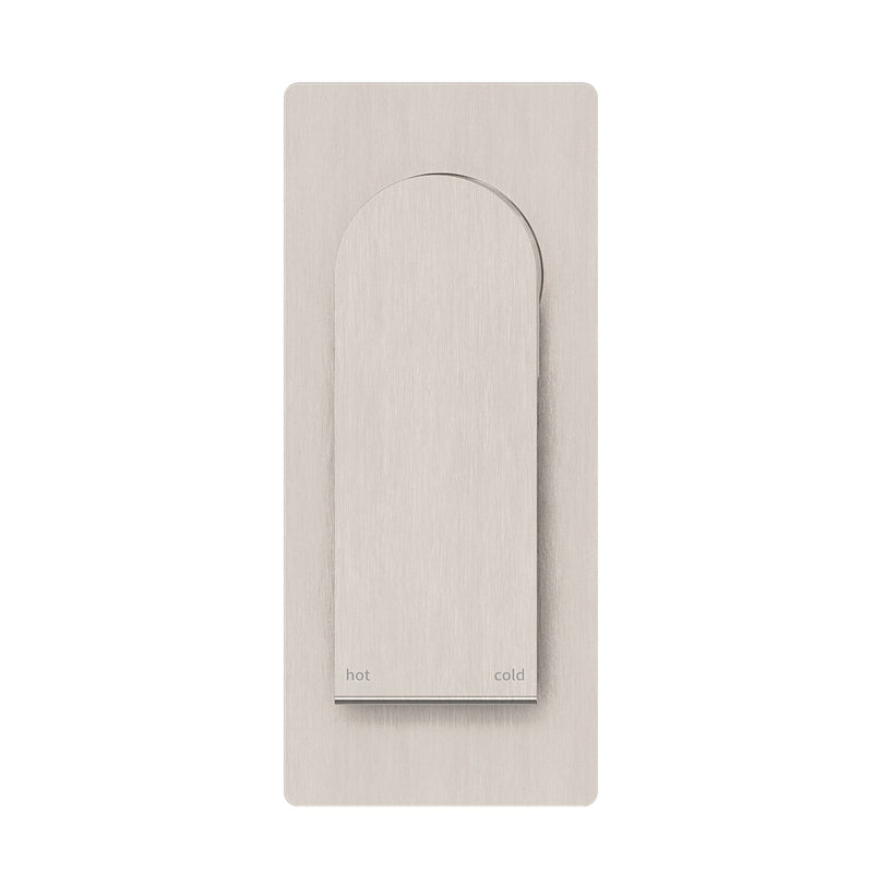 NERO BIANCA SHOWER MIXER 150MM BRUSHED NICKEL