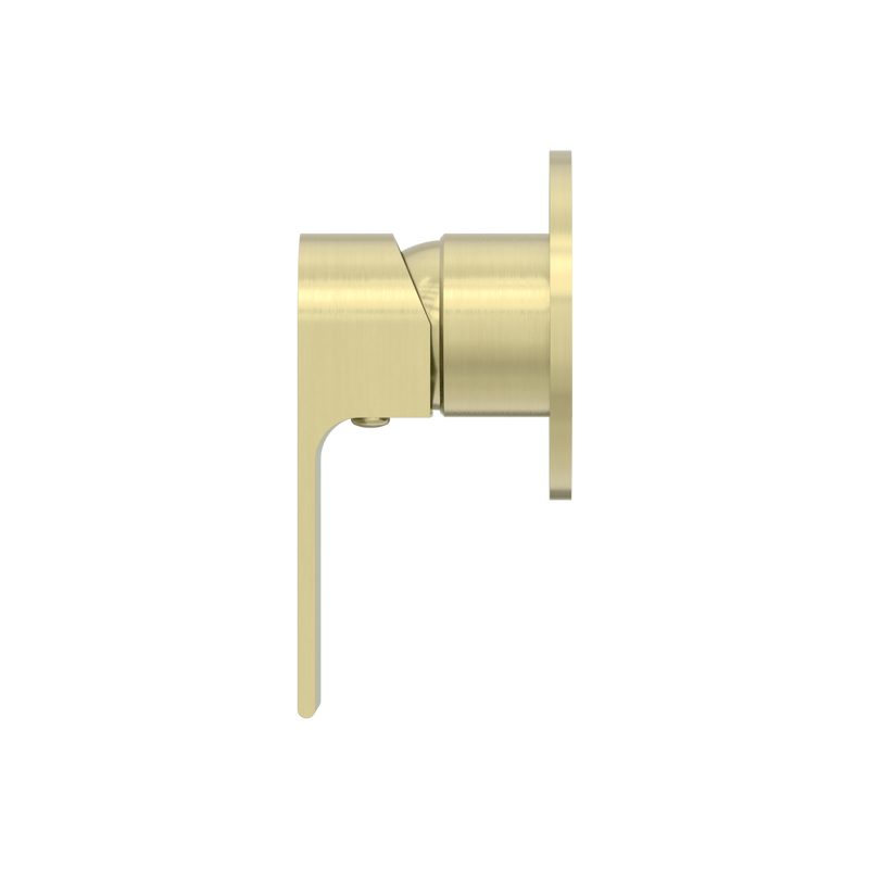 NERO BIANCA SHOWER MIXER PLATE BRUSHED GOLD