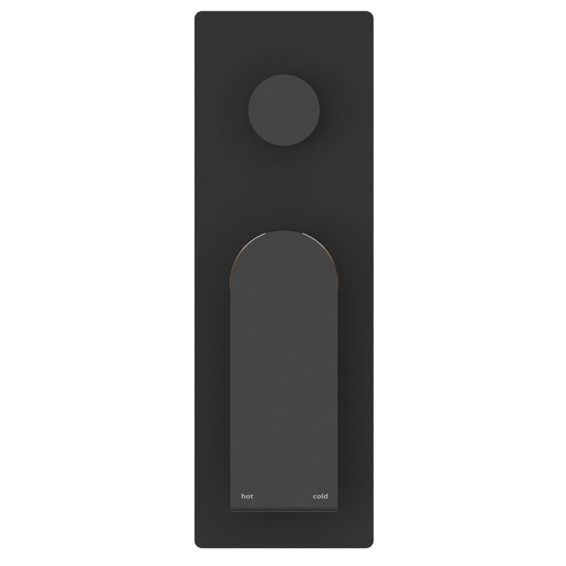 NERO BIANCA SHOWER MIXER DIVERTER MATTE BLACK