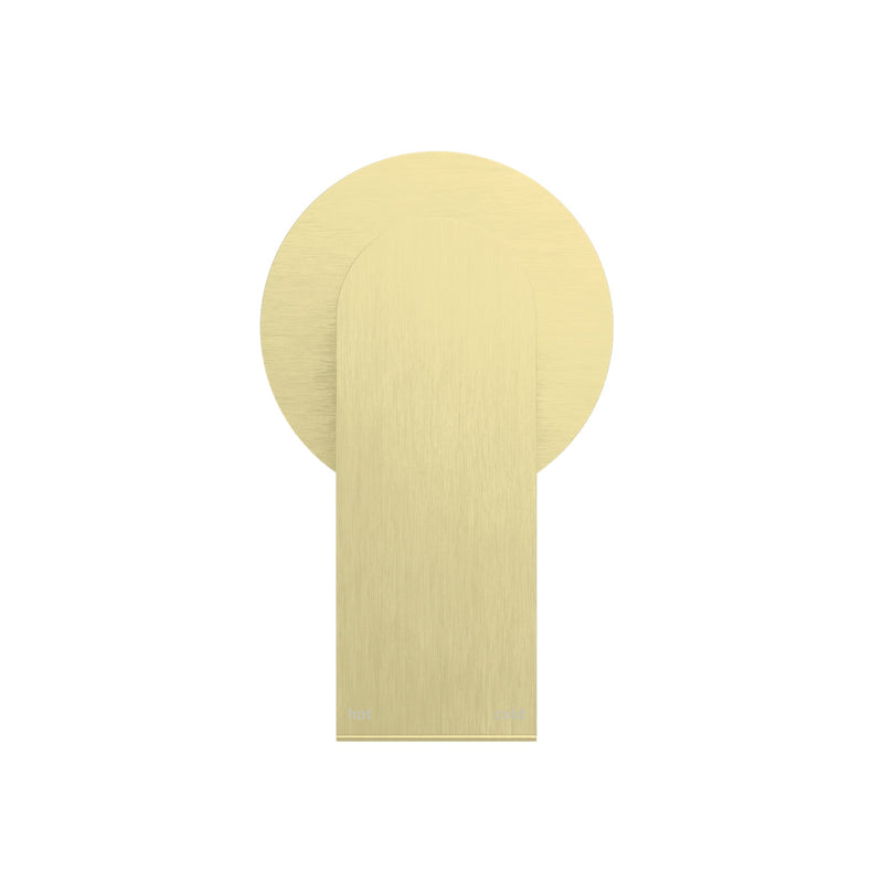 NERO BIANCA SHOWER MIXER PLATE BRUSHED GOLD