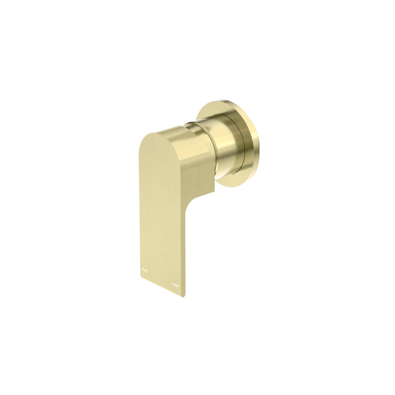 NERO BIANCA SHOWER MIXER PLATE BRUSHED GOLD