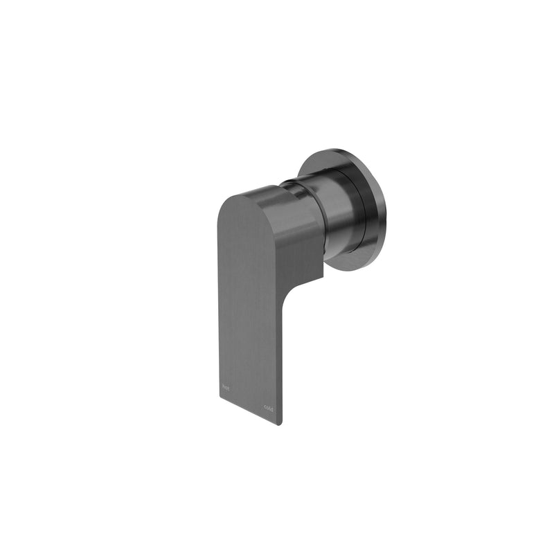 NERO BIANCA SHOWER MIXER PLATE GUN METAL