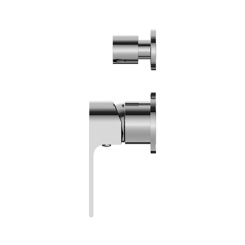 NERO BIANCA SHOWER MIXER DIVERTER SEPARATE BACK PLATE CHROME