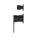 NERO BIANCA SHOWER MIXER DIVERTER SEPARATE BACK PLATE MATTE BLACK