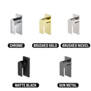 NERO BIANCA SHOWER MIXER 150MM BRUSHED NICKEL