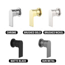 NERO BIANCA SHOWER MIXER PLATE BRUSHED GOLD
