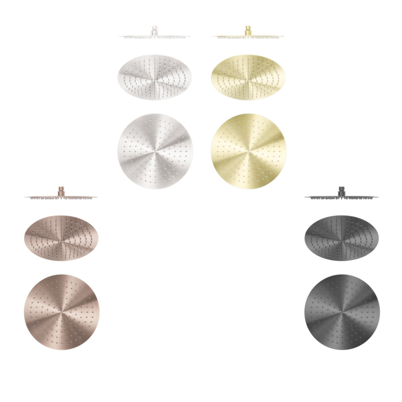 NERO ZEN ROUND SHOWER HEAD 300MM GRAPHITE