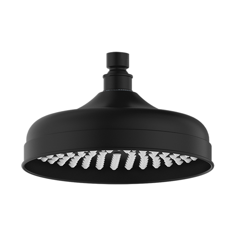 NERO YORK SHOWER HEAD 200MM MATTE BLACK