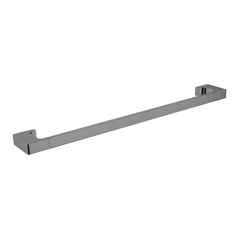 NERO PEARL NON-HEATED SINGLE TOWEL RAIL GUN METAL (AVAILABLE IN 600MM AND 800MM)