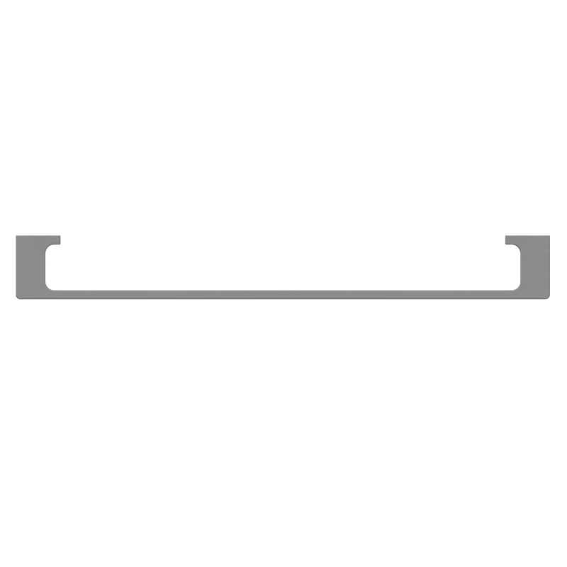 NERO PEARL NON-HEATED SINGLE TOWEL RAIL GUN METAL (AVAILABLE IN 600MM AND 800MM)