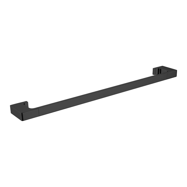 NERO PEARL NON-HEATED SINGLE TOWEL RAIL MATTE BLACK (AVAILABLE IN 600MM AND 800MM)
