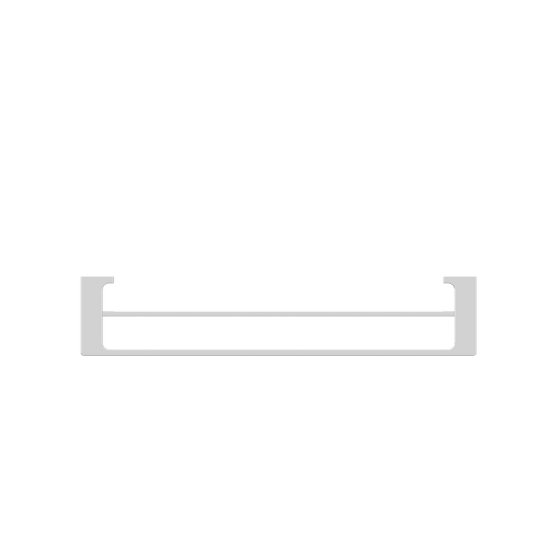 NERO PEARL NON-HEATED DOUBLE TOWEL RAIL CHROME (AVAILABLE IN 600MM AND 800MM)
