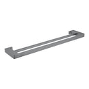 NERO PEARL NON-HEATED DOUBLE TOWEL RAIL GUN METAL (AVAILABLE IN 600MM AND 800MM)