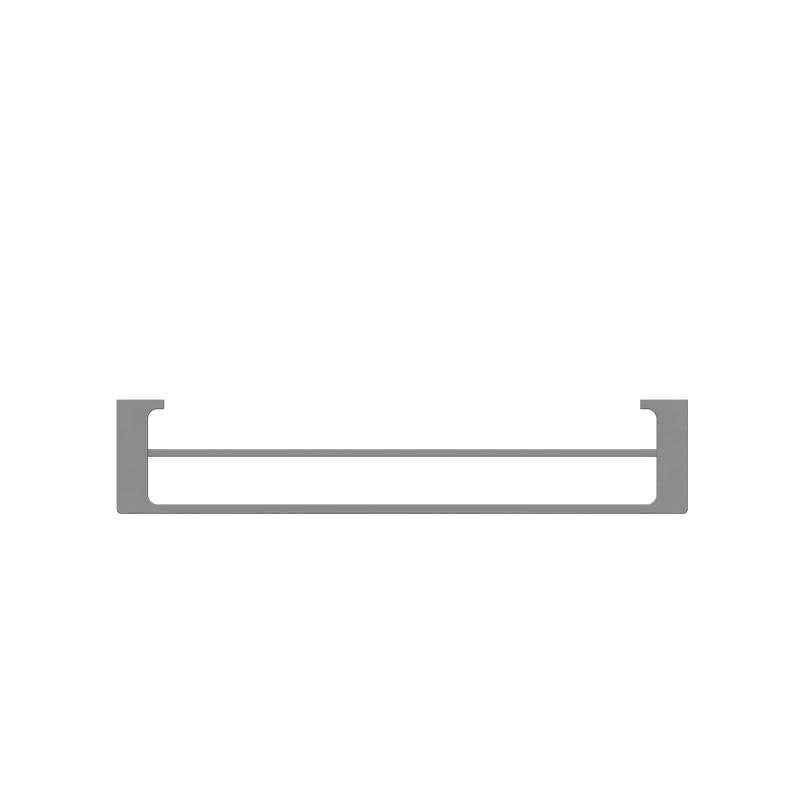 NERO PEARL NON-HEATED DOUBLE TOWEL RAIL GUN METAL (AVAILABLE IN 600MM AND 800MM)