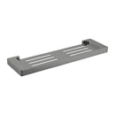 NERO PEARL METAL SHOWER SHELF 426MM GUN METAL