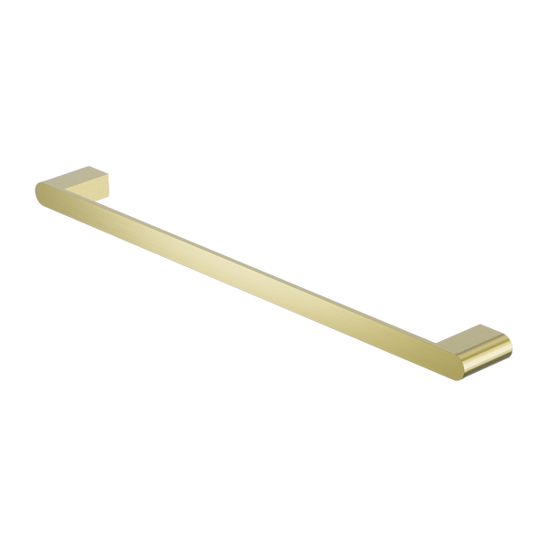 NERO BIANCA NON-HEATED SINGLE TOWEL RAIL BRUSHED GOLD (AVAILABLE IN 600MM AND 800MM)