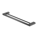 NERO BIANCA NON-HEATED DOUBLE TOWEL RAIL GUN METAL (AVAILABLE IN 600MM AND 800MM)