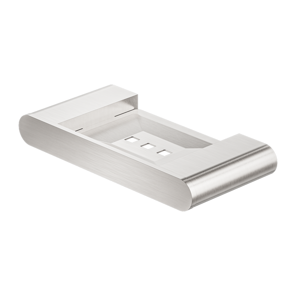 NERO BIANCA SOAP DISH HOLDER 193MM BRUSHED NICKEL