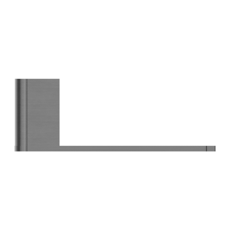 NERO BIANCA TOILET ROLL HOLDER 180MM GUN METAL
