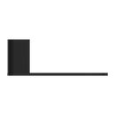 NERO BIANCA TOILET ROLL HOLDER 180MM MATTE BLACK