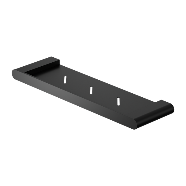 NERO BIANCA METAL SHOWER SHELF 423MM MATTE BLACK