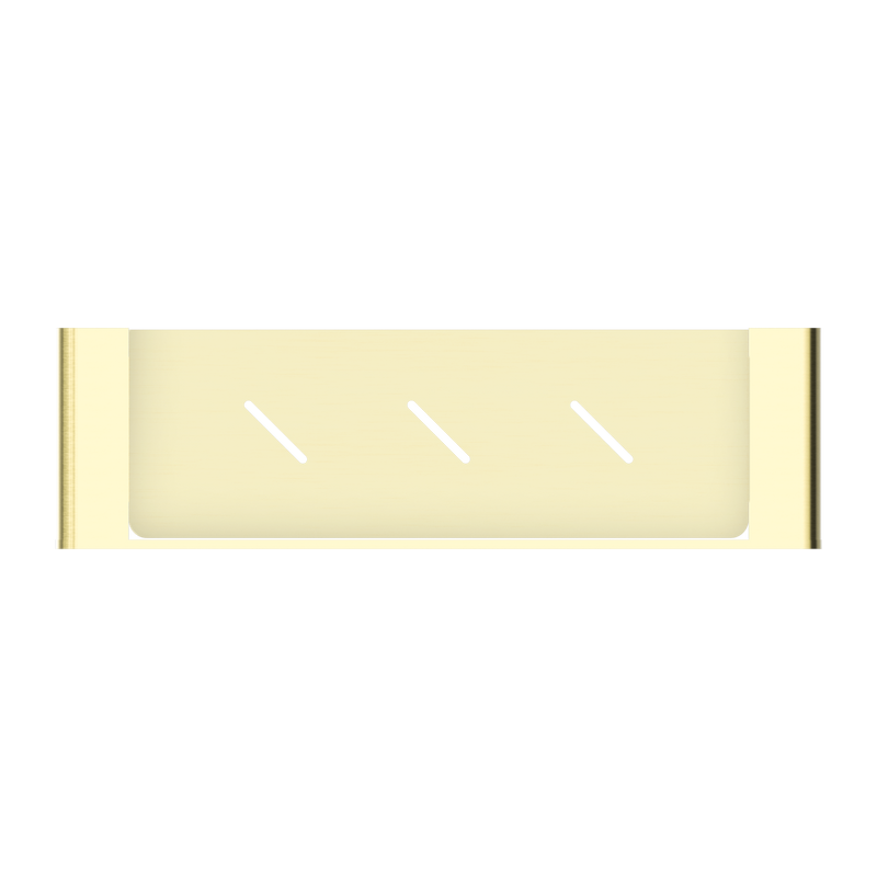 NERO BIANCA METAL SHOWER SHELF 423MM BRUSHED GOLD