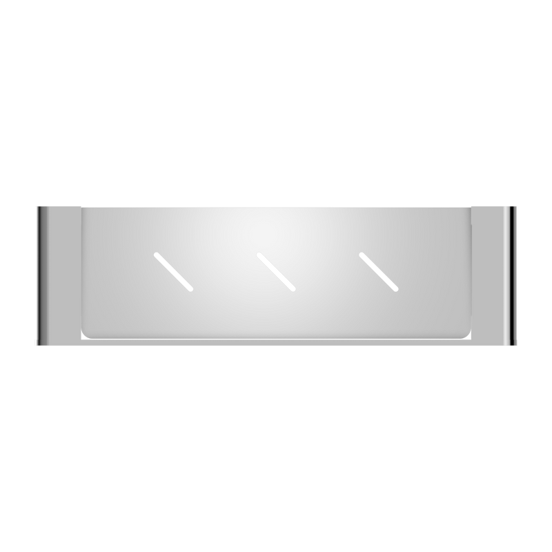 NERO BIANCA METAL SHOWER SHELF 423MM CHROME