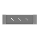 NERO BIANCA METAL SHOWER SHELF 423MM GUN METAL