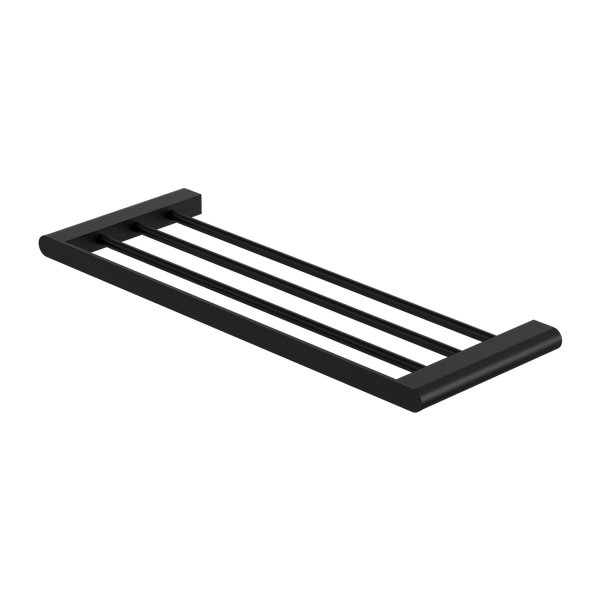 NERO BIANCA NON-HEATED TOWEL RACK 600MM  MATTE BLACK
