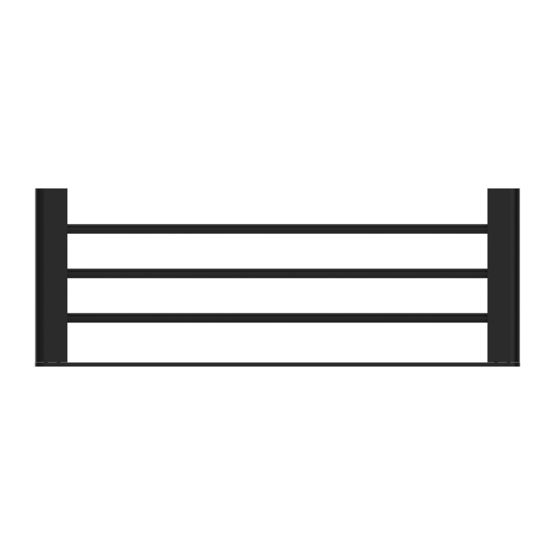 NERO BIANCA NON-HEATED TOWEL RACK 600MM  MATTE BLACK