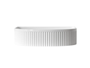 OTTI ARCHIE FLUTED ABOVE COUNTER CERAMIC BASIN GLOSS WHITE 415MM