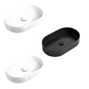 OTTI KENSINGTON FLUTED ABOVE COUNTER CERAMIC BASIN MATTE WHITE 560MM