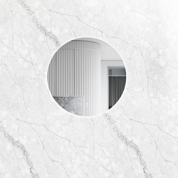 OTTI BONDI FRAMELESS ROUND LED MIRROR 3 COLOUR LIGHTS 800MM