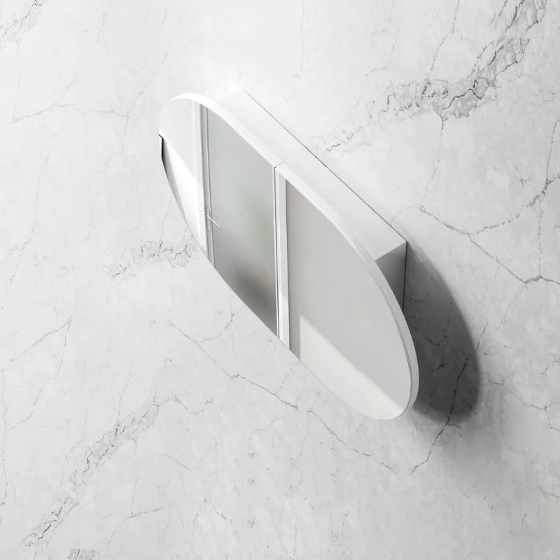 OTTI BONDI MATTE WHITE SHAVING CABINET 900MM