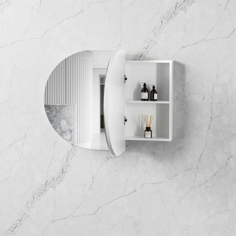 OTTI BONDI MATTE WHITE SHAVING CABINET 900MM