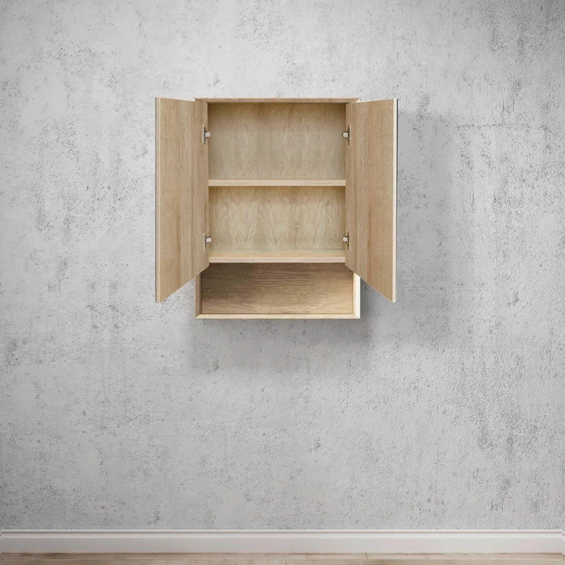 OTTI BYRON NATURAL OAK MIRROR SHAVING CABINET 600MM