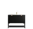 OTTI MARLO MATTE BLACK 1200MM SINGLE BOWL FLOOR STANDING VANITY