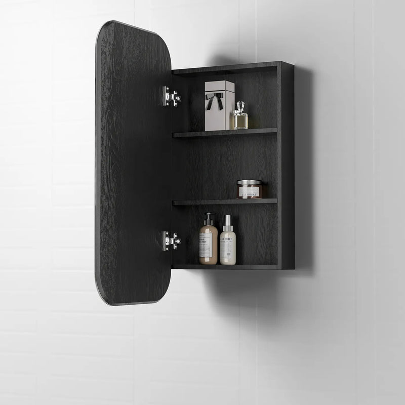 OTTI NEWPORT BLACK OAK SHAVING CABINET 900MM