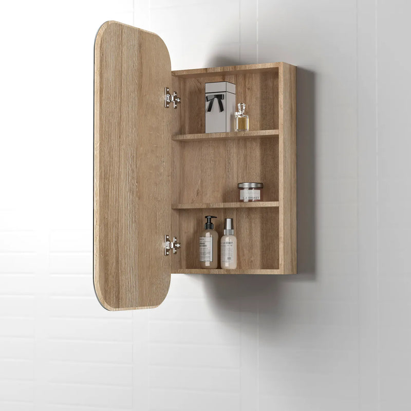 OTTI NEWPORT NATURAL OAK SHAVING CABINET 900MM